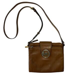 Michael Kors Small Pebbled Leather Fulton Crossbody